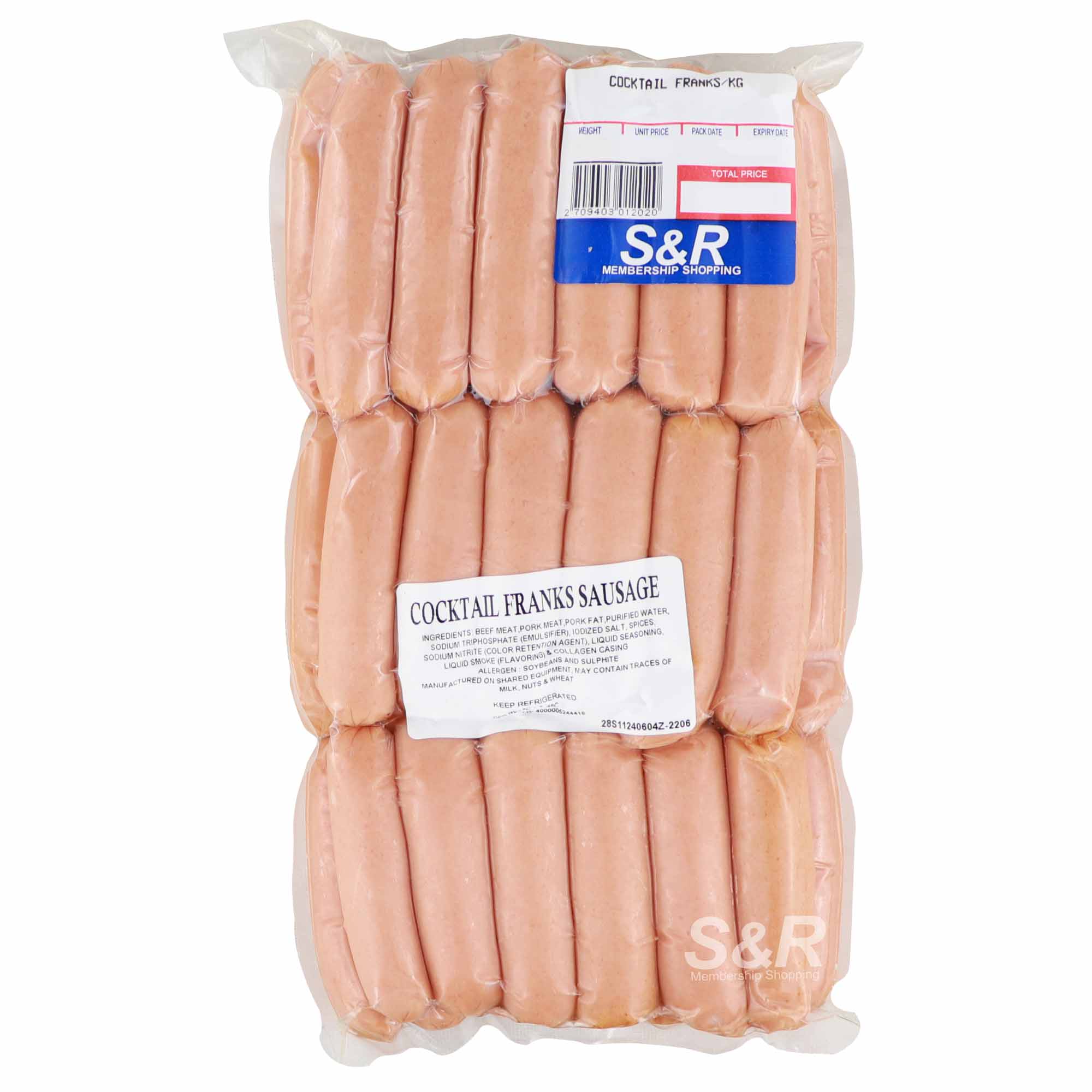 Member's Value Cocktail Franks Sausage approx. 1.2kg